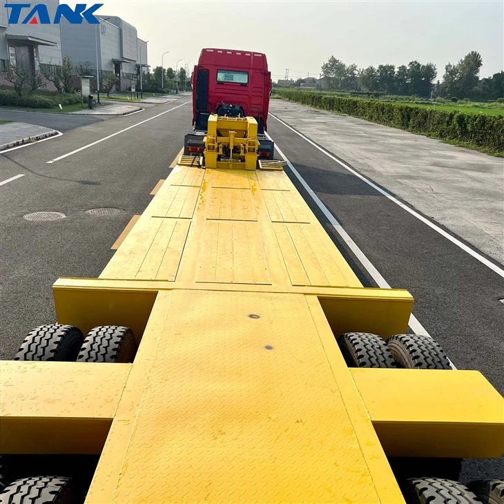 60-120 Tons 3/4 Axle Lowbed Semi-trailer